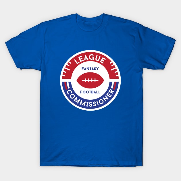 Fantasy Football League Commissioner T-Shirt by PodDesignShop